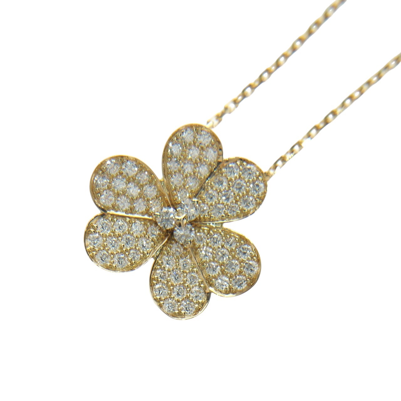 【未使用品】フリヴォル ラージ ネックレス VCARP0J700 K18YG 750 イエローゴールド ダイヤモンド ペンダント レディース 759,560円