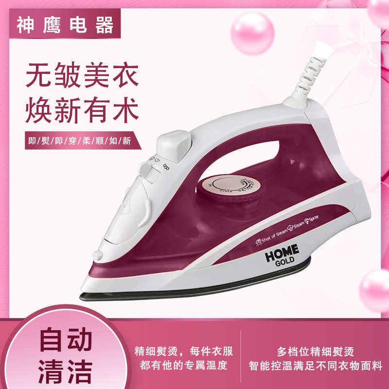 家庭用ハンドヘルド電気アイロン家庭用小型ウォータースプレースチームセラミック底大きな水タンク付きアイロン機外国貿易国境