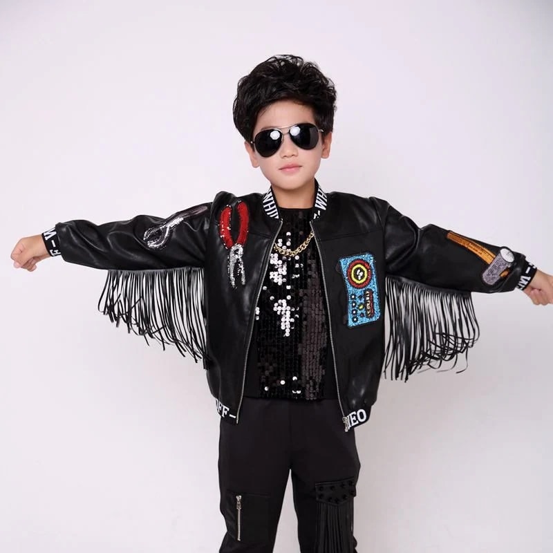 キッズ ダンス衣装 HIPHOP ヒップホップ ベスト パーカー ズボン 子供服 男の子 ジャズダンス ステージ衣装 練習着 演出服 ジャケット