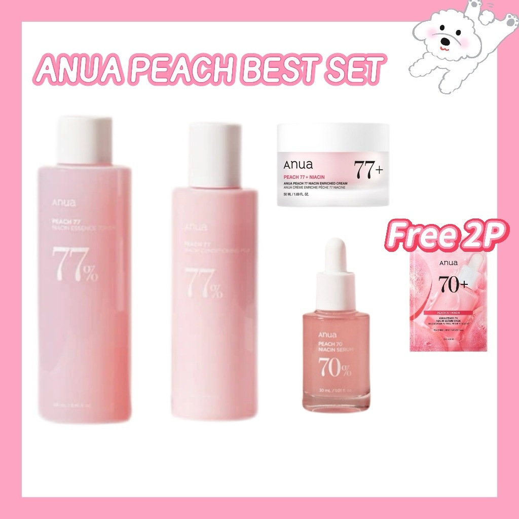 [桃フェイスパックオマケ]桃ナイアシントーンアップ4STEPセット(化粧水+美容液+乳液+クリーム)/韓国コスメ/おすすめ/ニキビ/大容量/スプレー/ミスト/毛穴/乳液/鎮静/保湿/ビタミン