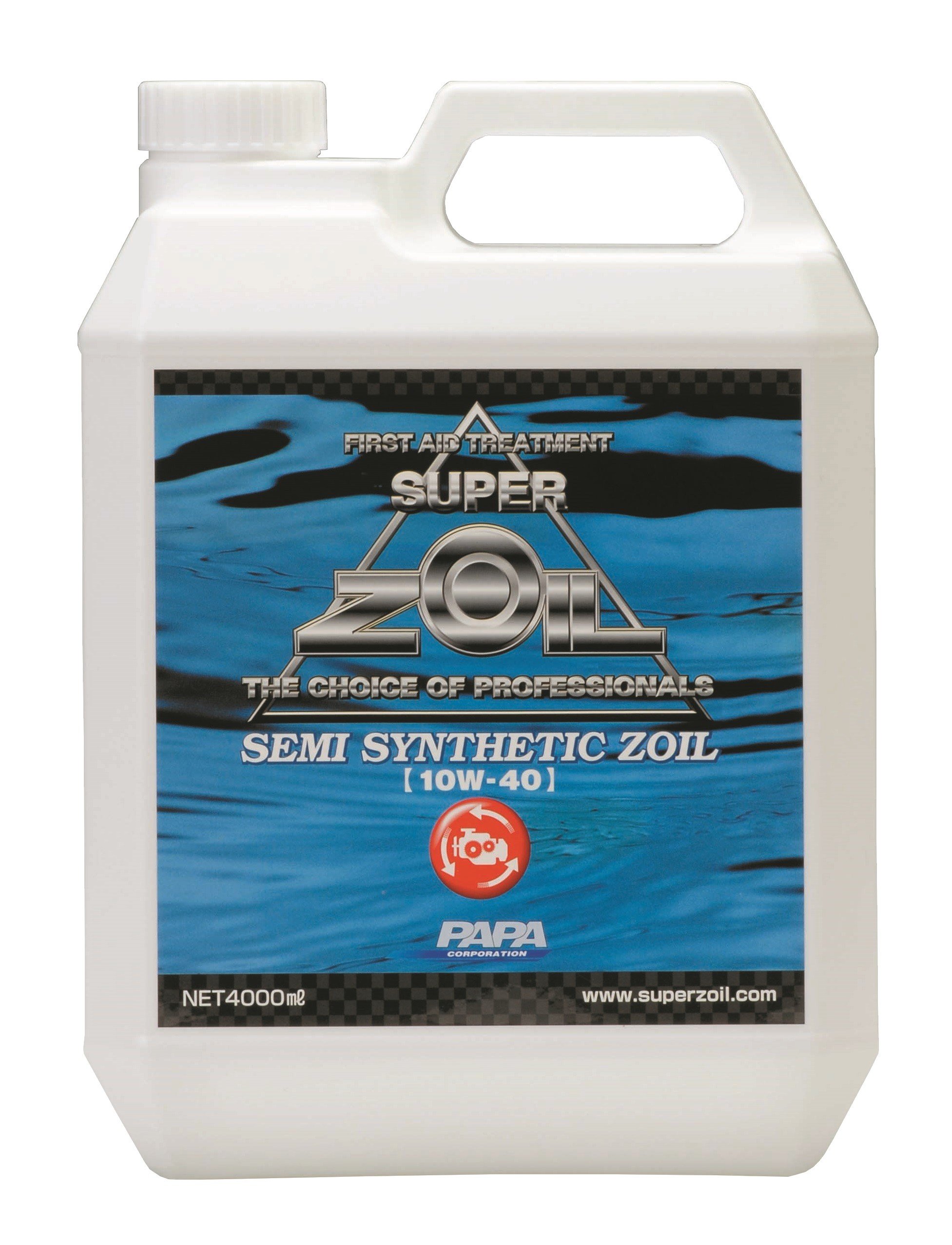 スーパーゾイル(Super Zoil) エンジンオイル SEMI-SYNTHETIC ZOIL 10W40 SL 4L SSZ4000