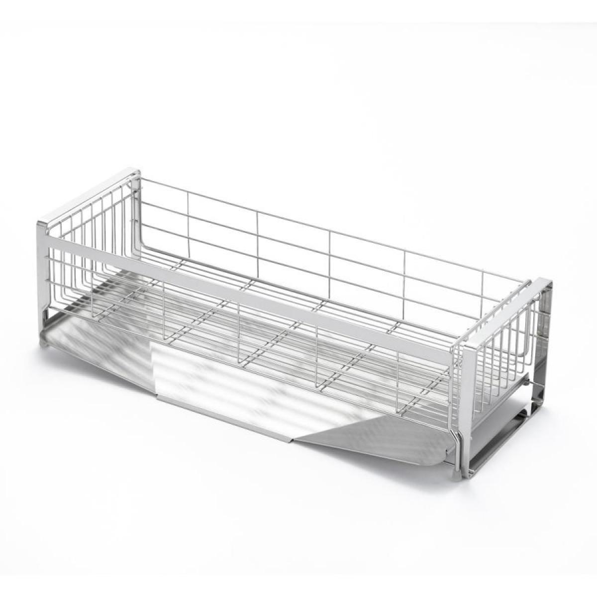 ヨシカワ 水切りラック 水切りかご 日本製 幅20×奥行57cm シンクサイド 幅の広がる 1306103 食器 水切り カゴ 台所 シンク キッチン