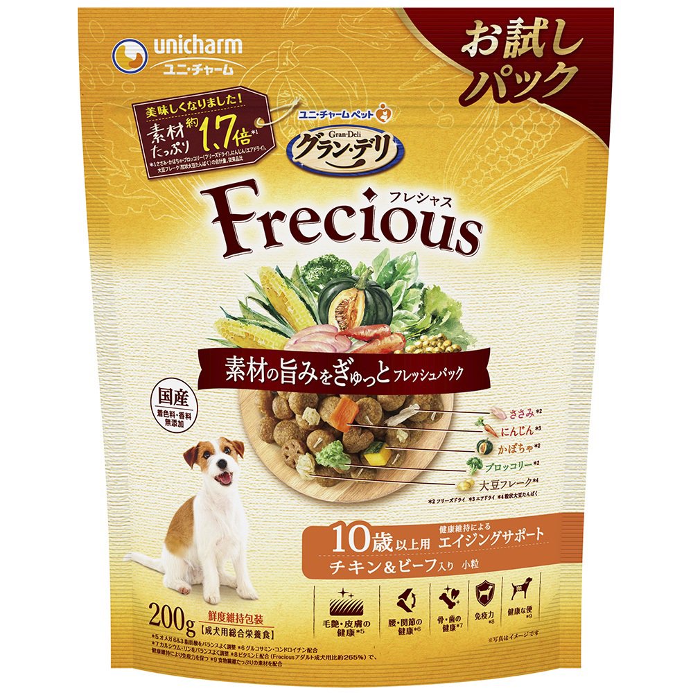 ドッグフード　フレシャス　１０歳以上用　チキン＆ビーフ入り　２００ｇX１８　ＣＲＣ45―05―45―15―00