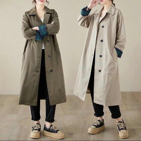 【急速出荷!】早いもの胜ち スプリングコート ロングコート アウター 羽織 長袖 シンプル オフィスカジュアル きれいめ レディース【大きいサイズ レディース ロング 春夏 フレア スウェット パンツ