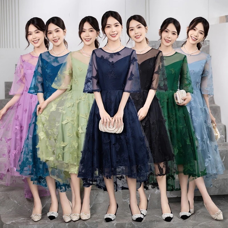 ドレス 2025 パーティー ウェディング フォーマル イブニングドレス ワンピース ロングドレス 優雅 エレガント 痩せる 韓国風 結婚式 前撮り 演奏会 発表会 卒業式 成人式 花嫁