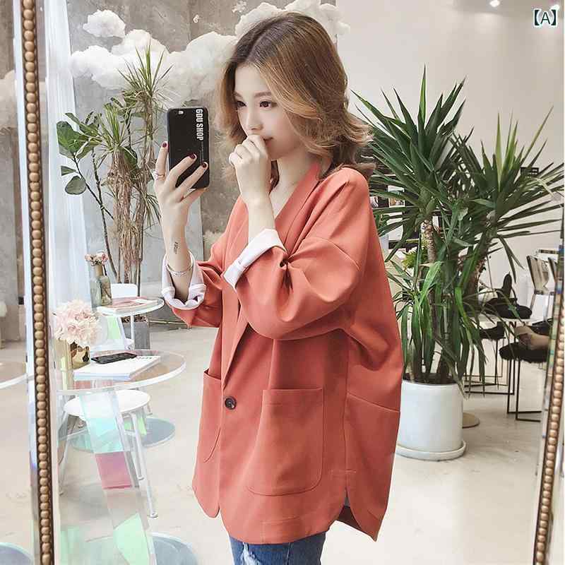 スーツ　ジャケット　カジュアル レディース 小さい スーツ ジャケット な 2025年の 新 韓国 スタイル カジュアルで スリム トップス