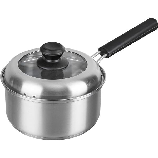 [2個セット] 和平フレイズ ローザー IH対応片手鍋 ガラス窓付蓋 18cm RB-2315