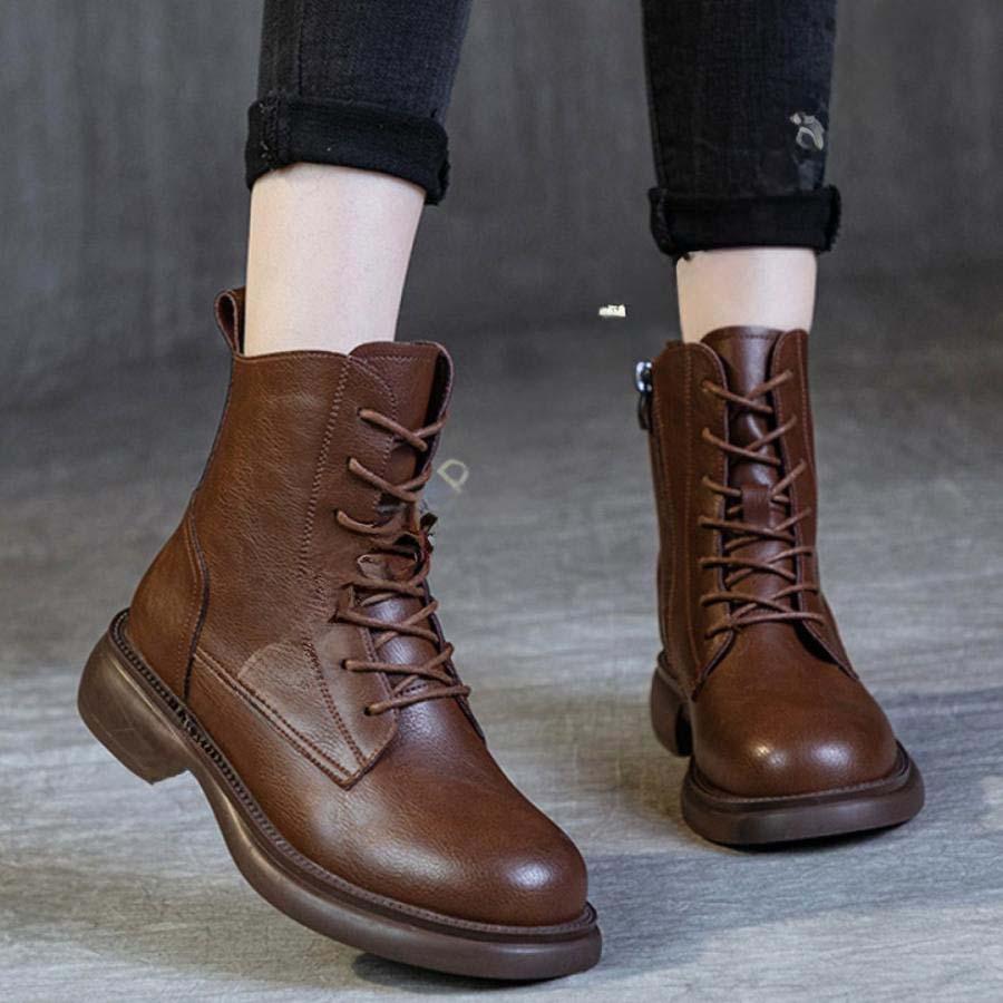 2025新品 数量限定 本革ショートブーツブーツ レディース 編み上げブーツ レースアップ レースアップブーツ ブーツ エンジニアブーツ エンジニアレースブーツ ジュニアブーツ 短納期