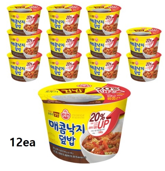 [オトギ]レトルト韓国カップご飯マコムタコ丼 280gx12ea 낙지덮밥
