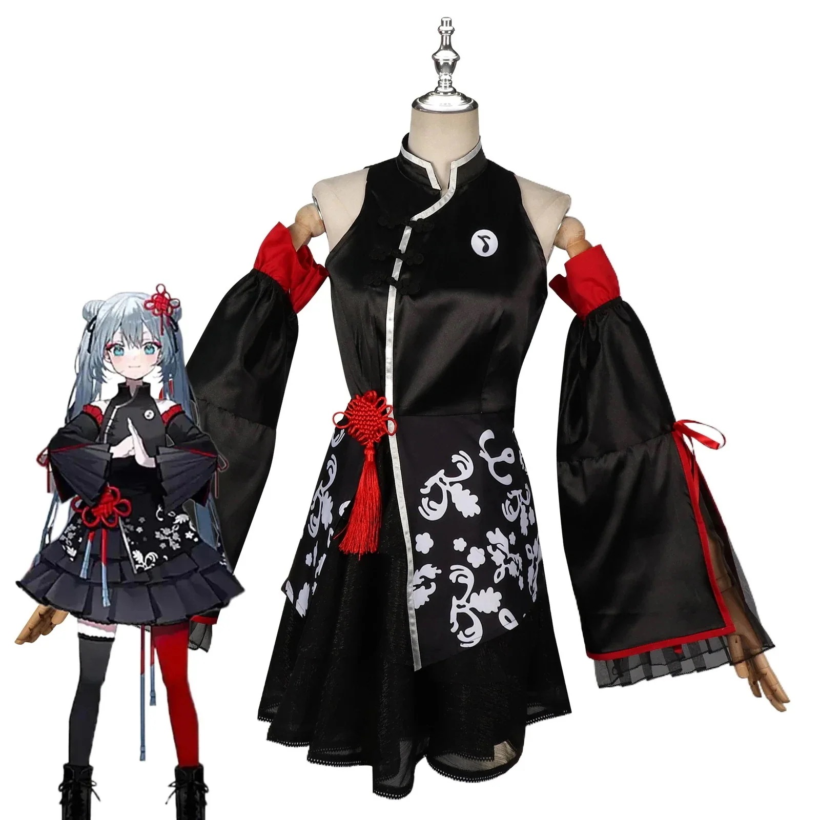 初音 中華風 初音スーツ ローソン連動ワンピース レディース アニメ 二次元 4,835円