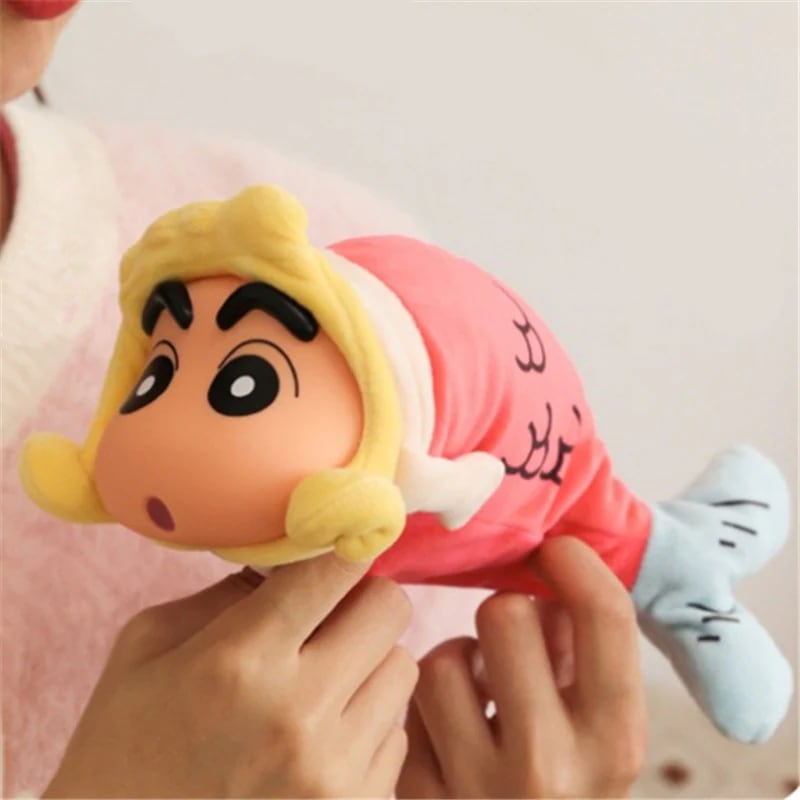 女の子 釣り新生活 クレヨンしんちゃん 人形飾り 可動ブラインドボックス かわいい ギフト 回転魚フィギュア小物キーホルダー