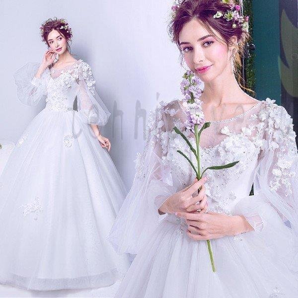 ウエディングドレス 安い 二次会 ウェディングドレス 結婚式 エンパイア 花嫁 プリンセス 披露宴 13,338円