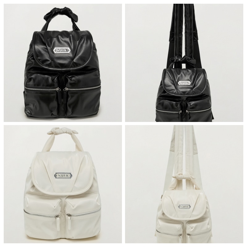 【SATUR】 DRAWSTRING MINI BACKPACK : 2COLORS