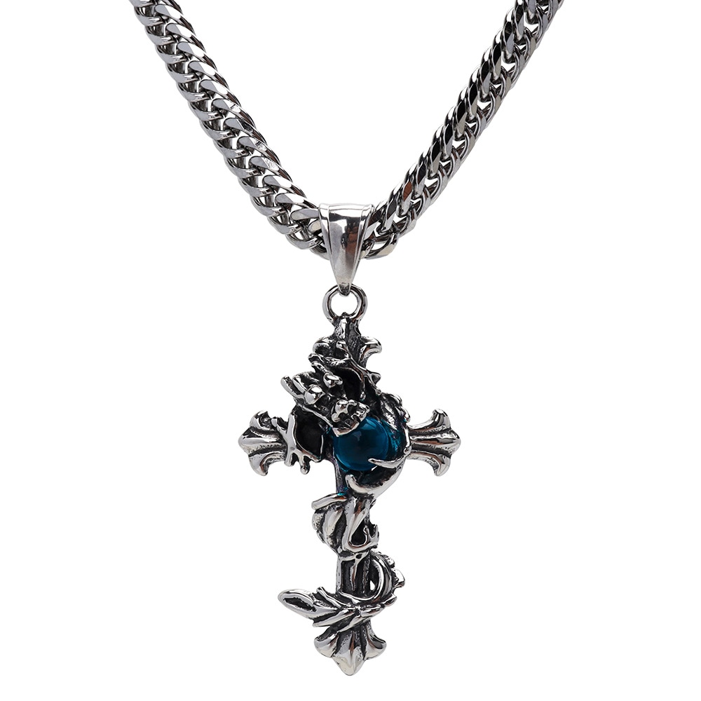 ドラゴンクロス＆ダブル喜平ネックレス [n869-n348-6mm]