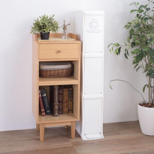 スリムタイプで隙間にピッタリ 分別ダストボックス