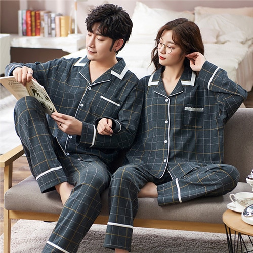 綿 カップル 敬老の日 プレゼント 前開き ペアパジャマ 秋冬 部屋着 結婚祝い ギフト ルームウェア 長袖 パジャマ 冬 ペア 灰色 退職お祝い 4,759円