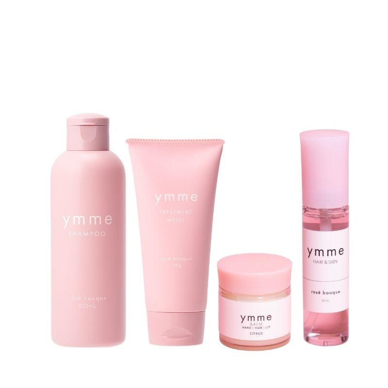 【大人気４点セット_シャンプーMOISTトリートメントMINI＆バーム＆オイルセット 】ワイミー カラー抑制 ヘアケア ヘアオイル レディース トライアル 旅行にも使える！セット