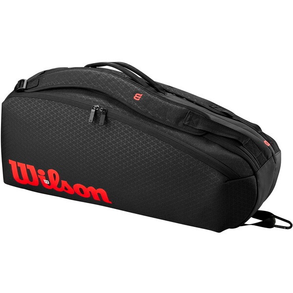 ウィルソン WR8038101001 CLASH V3 6PK RACQUET BAG BLACK/Infrared テニスラケットバッグ