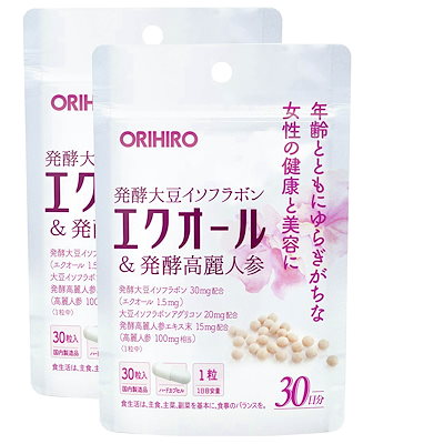 ＼2個セット／ エクオール＆発酵高麗人参?ORIHIRO (...のサムネイル