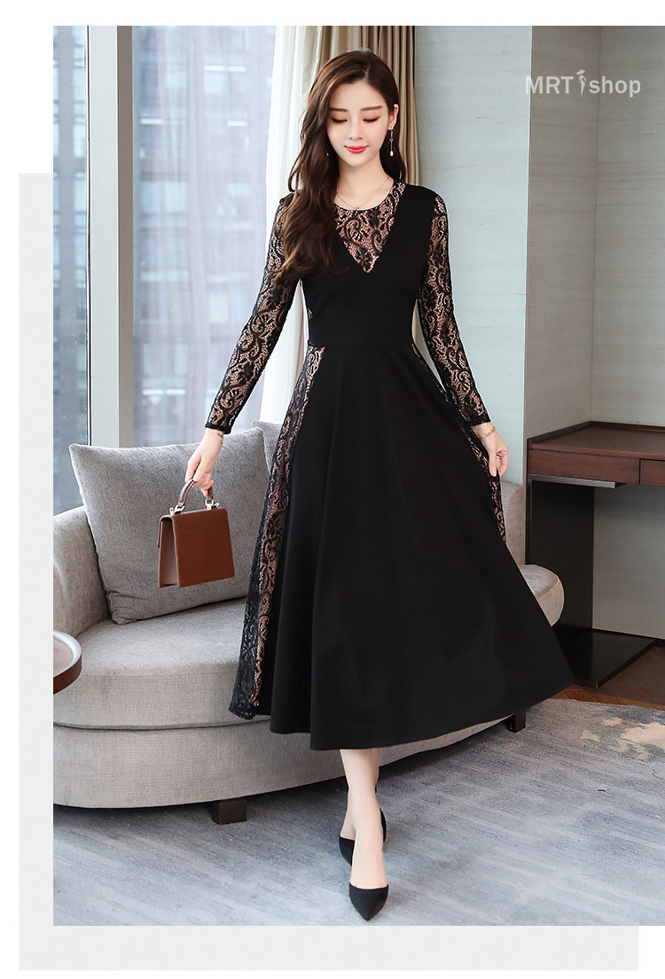 ワンピース レース ワンピース 長袖 秋冬 パーティードレス 長袖レース フォーマル ワンピース ロング ドレス 結婚式 披露宴 二次会 フォーマル お呼ばれ 袖付き その他 ワンピース ドレス 人気特価激安 Coris Ec