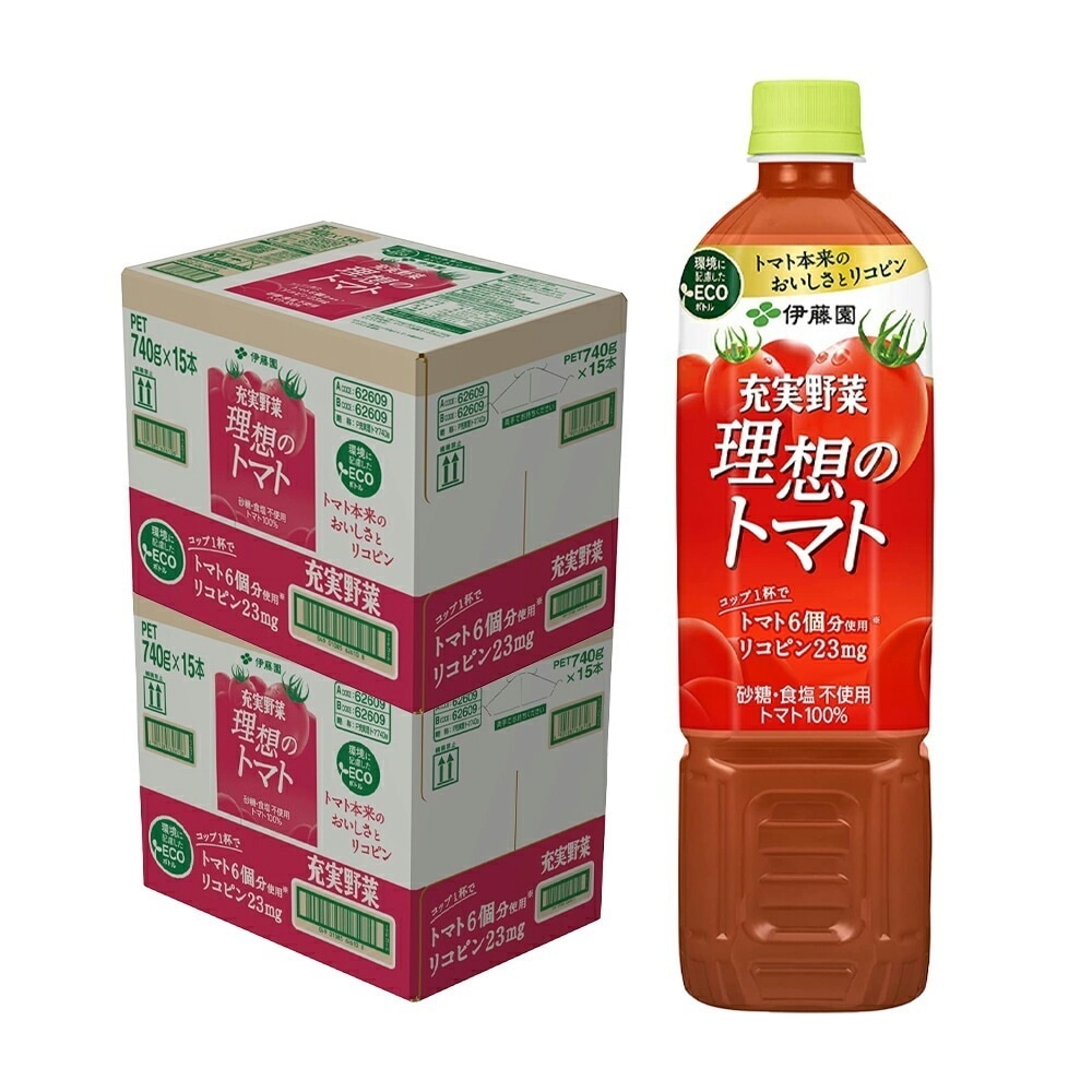 【送料無料】伊藤園 理想のトマト 740ml2ケース 30本