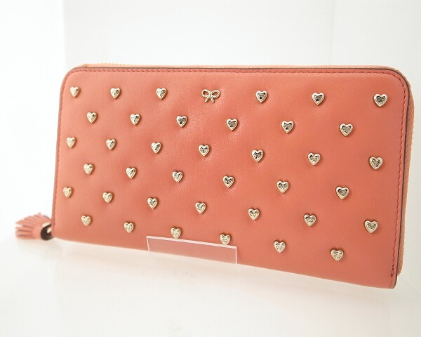 ラウンドファスナー長財布 StuddedHeartjoss