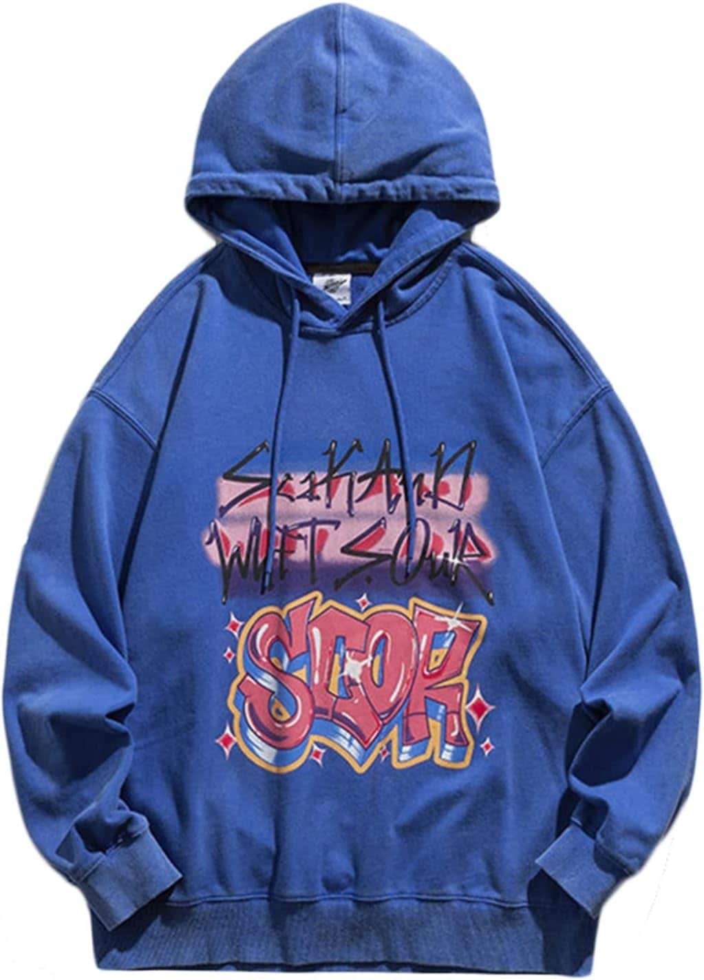 パーカー トレーナー 男性 プリント 個性的 ストリート系 長袖 カジュアル シンプル ハンサム 丈長め フード付き 体型パカー トップス プルオーバー 柔らかい オシャレ 通気性 伸縮性