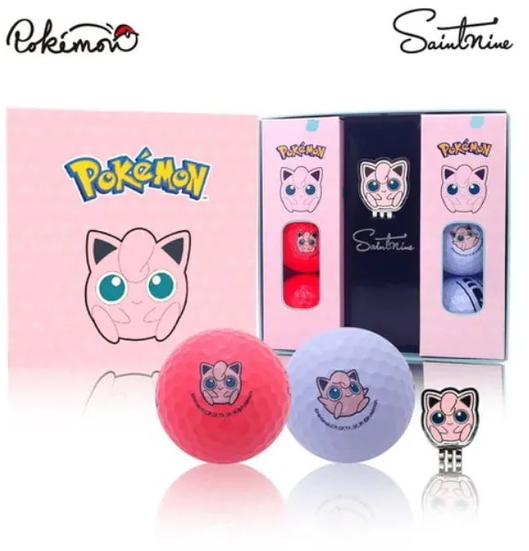 セントナインポケットモンスター ピカチュウと仲間たち 3ピース ゴルフボール + ボールマーカー