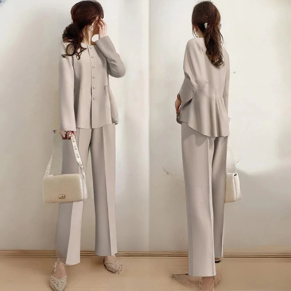 2025夏新作 セットアップス一ツ文化祭 学園祭韓国ファッション 入学式 ママ スーツ セットアップ 卒業式 ママ スーツ 新作登場 セットアップ 2点セット スーツジャケットカジュアル 2点セット