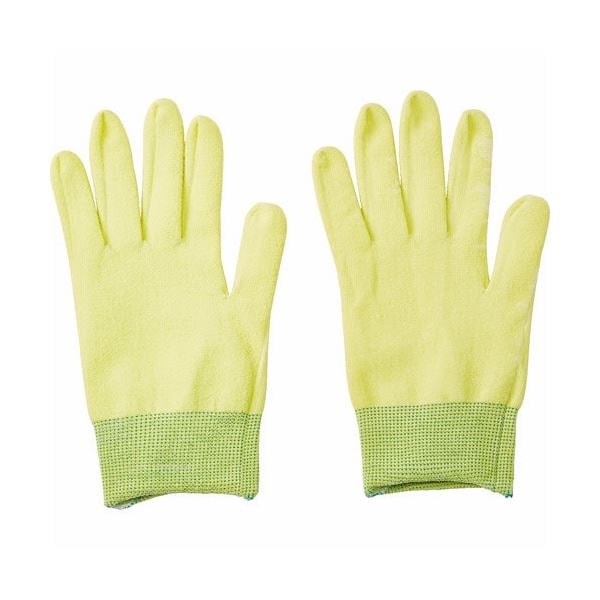 (まとめ) TRUSCO アラミドインナー手袋 13ゲージ 裏面キュプラ(ベンベルグ) イエロー TAIT-13 1双 (×5セット)