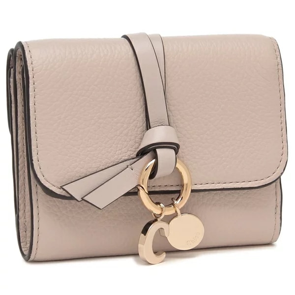 三つ折り財布 アルファベット グレー レディース CHC21WP945F57 084