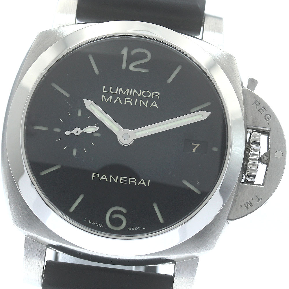 パネライ PANERAI PAM00392 ルミノール マリーナ デイト スモールセコンド 自動巻き メンズ 箱・保証書付き_877279【中古】