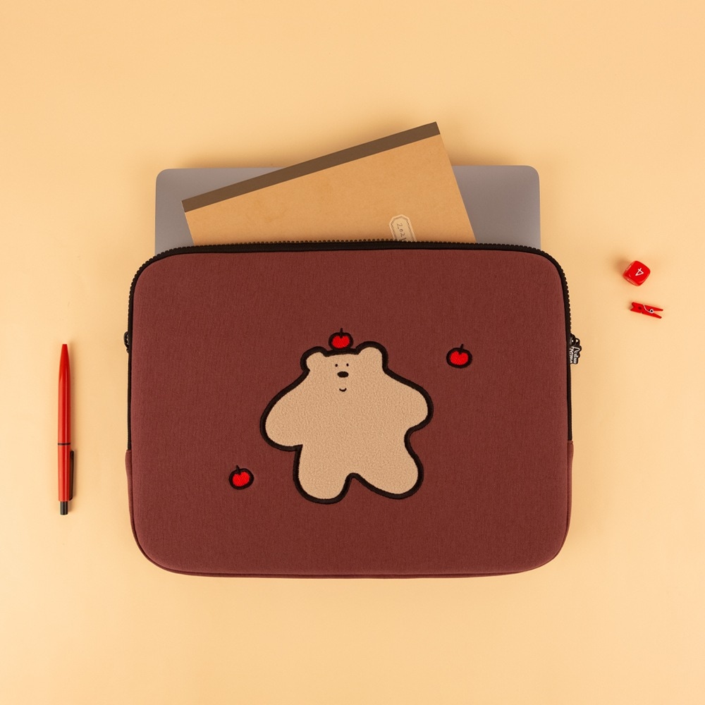 刺繍iPadノートパソコンポーチ私の小さな幸せ