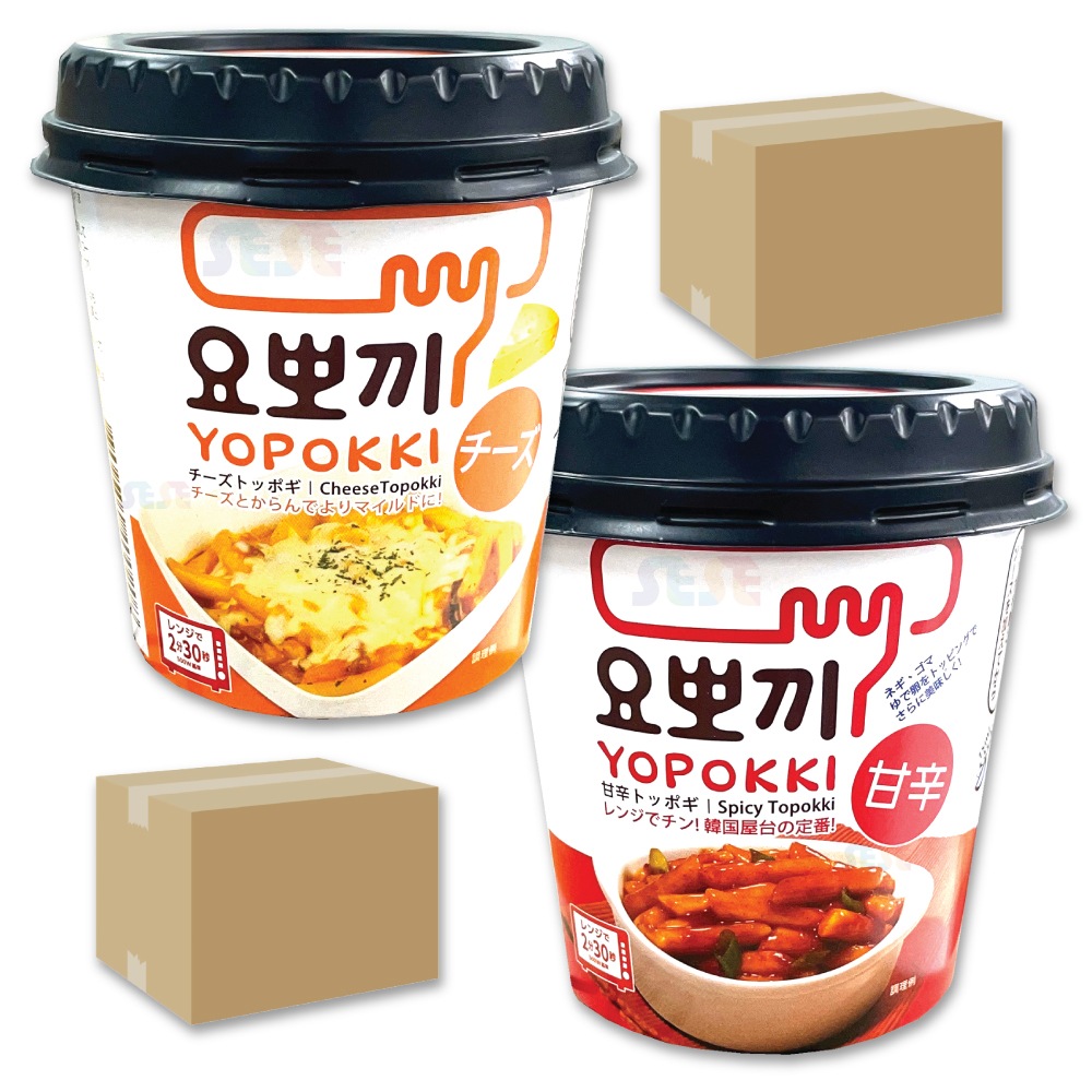ヨッポギ 2種 24個セット 甘辛味12個 + チーズ味12個 / カップトッポキ ヨポキ YOPOKKI 韓国食品