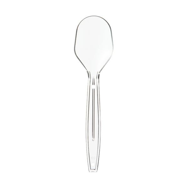 (まとめ) サンナップ 試食用 ミニスプーン 100mm 個包装 MS100P-CL 1パック(100本) (×30セット)