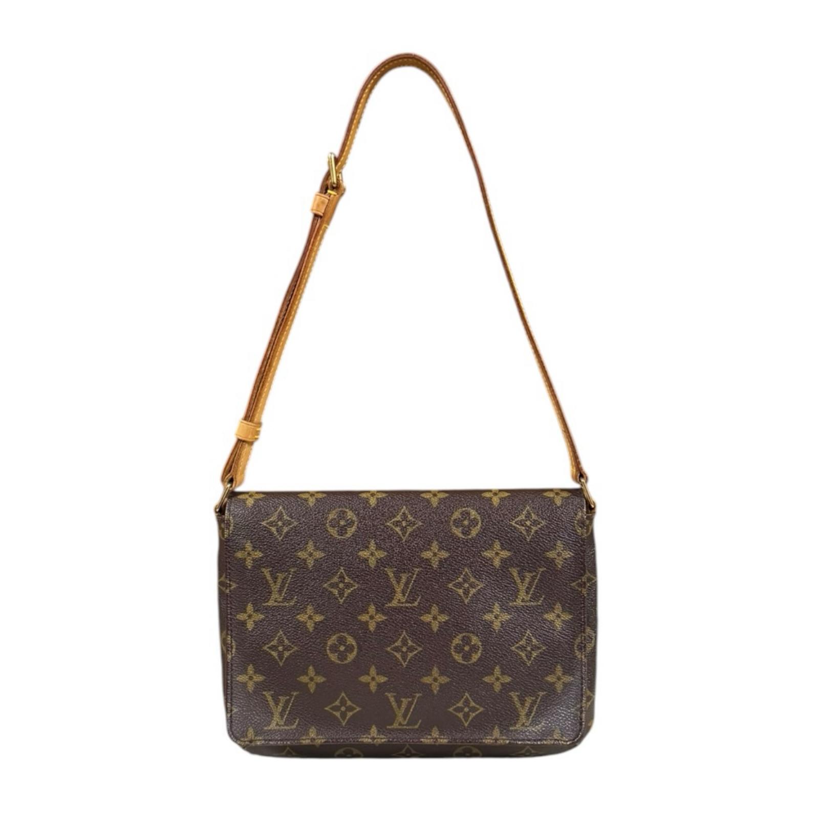 ルイヴィトン ミュゼットタンゴ ショート モノグラム ショルダーバッグ モノグラムキャンバス M51257 ブラウン LOUIS VUITTON 中古