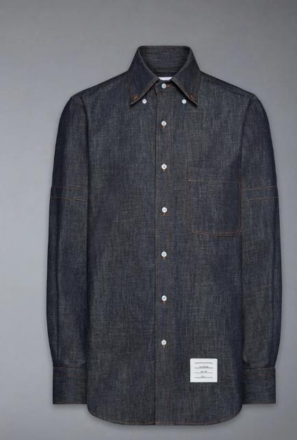 THOM BROWNE Men Straight Pants MWL435SF1105 415 NAVY