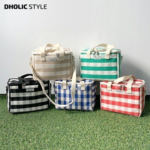 [メガ割りSALE]カラーチェック保冷バッグ・p551173