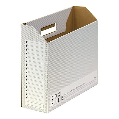 他サイト： プラス(PLUS)ボックスファイル エコノミー 10冊パック A4-E ダークグレー FL-099BF　55-3989の商品画像