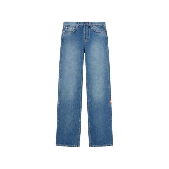 OFF WHITE Women Denim Pants 2YA069S26DE N002 W420 BLUE