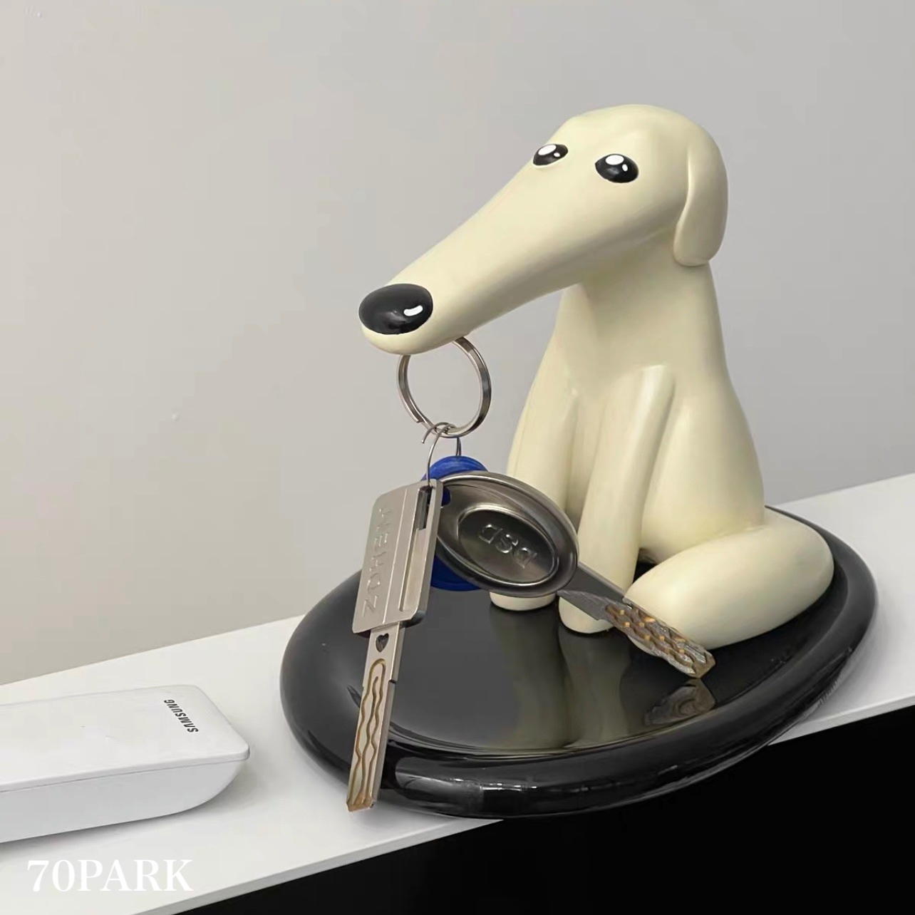 モノトーン ドッグ モチーフ キー トレイ 犬 鍵 玄関 収納 おしゃれ 韓国インテリア 韓国雑貨 韓国っぽ インテリア雑貨 韓国 7,453円