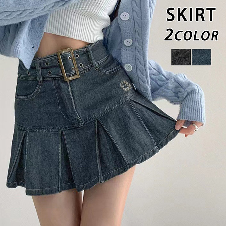 スカート デニムスカート ミニスカート タイトスカート プリーツスカート フレアスカート 無地 ハイウエスト おしゃれ 膝上 レディース ボトムス 春 夏 秋 ガールズ 女子 女性 ショート丈 ショー