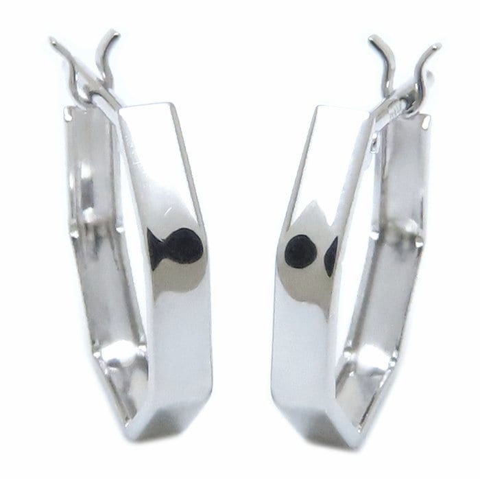 フープ ピアス リングピアス Pt900プラチナ レディース/28214【中古】