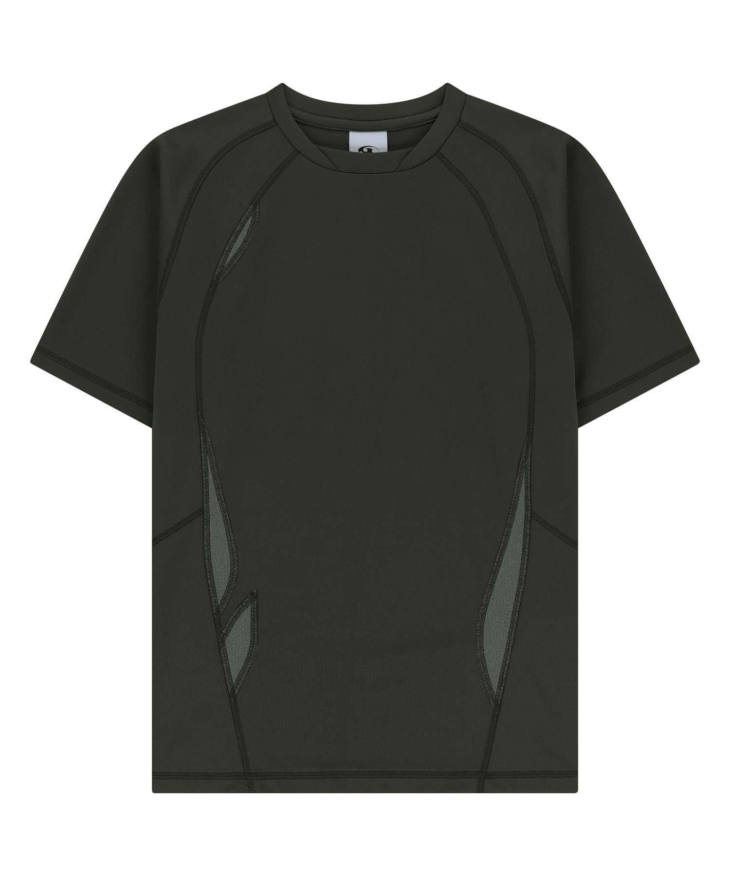 【SANSANGEAR】 25SS FLOWING PANEL T-SHIRT : MUD KHAKI
