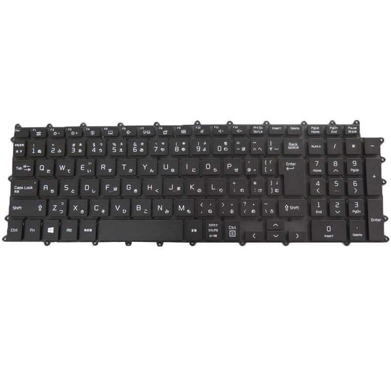 バックライト付き ノートパソコンキーボード互換 LG 17Z95P 17Z95P-G 17Z95P-GR50K 17Z95P-GA70K 17Z95P-K 17Z95P-K.A79J 日本語 黒