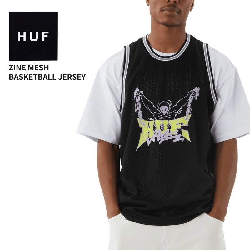 ハフ HUF ZINE MESH BASKETBALL JERSEY トップス バスケットボール メッシュタンクトップ メンズ