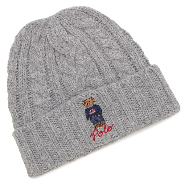 帽子 ニット帽 ビーニー グレー メンズ レディース ユニセックス RALPH LAUREN PC1035 032