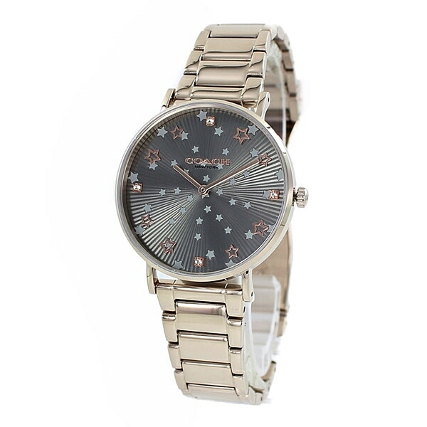 コーチ かわいい おしゃれ ブランド 腕時計 手表 レディース 星 ネイビー ペリー ボーイズサイズ ローズゴールド ステンレスのベルト 誕生日プレゼント ポイント消化 12,888円