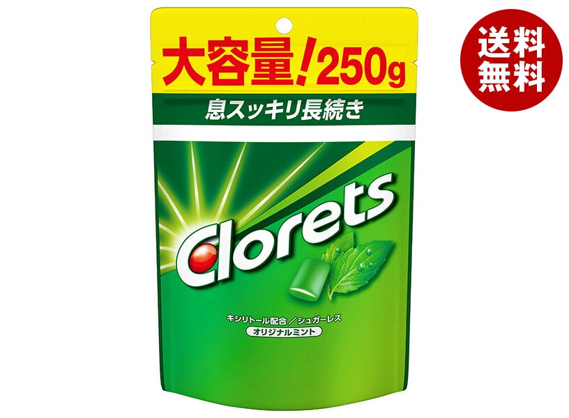 モンデリーズ・ジャパン クロレッツ XPオリジナルミント スタンドパウチ 250g＊6個入