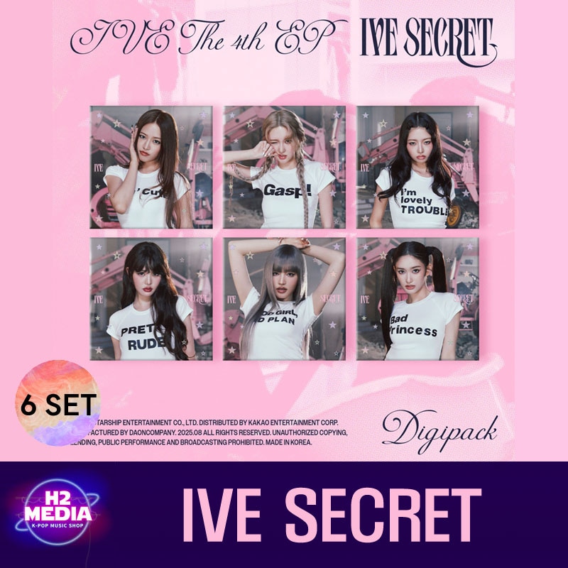 [6種 SET] [Limited] IVE - (4rd Mini Album) IVE SECRET (Digipack Ver.)